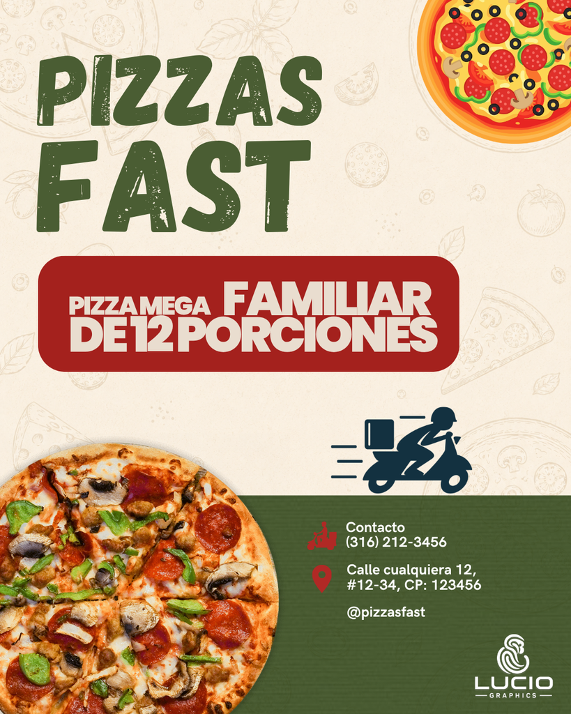 Flyers para Pizzeria