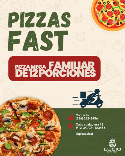 Flyers para Pizzeria