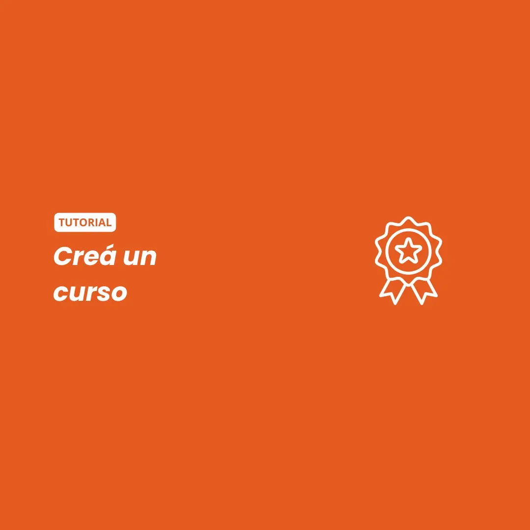 Creá un curso 